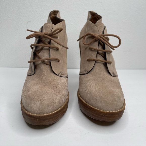 COLE HAAN Stephanie Chukka Suede Platform Oxford Heel Boot Nike Air Sz 6 - Picture 5 of 15